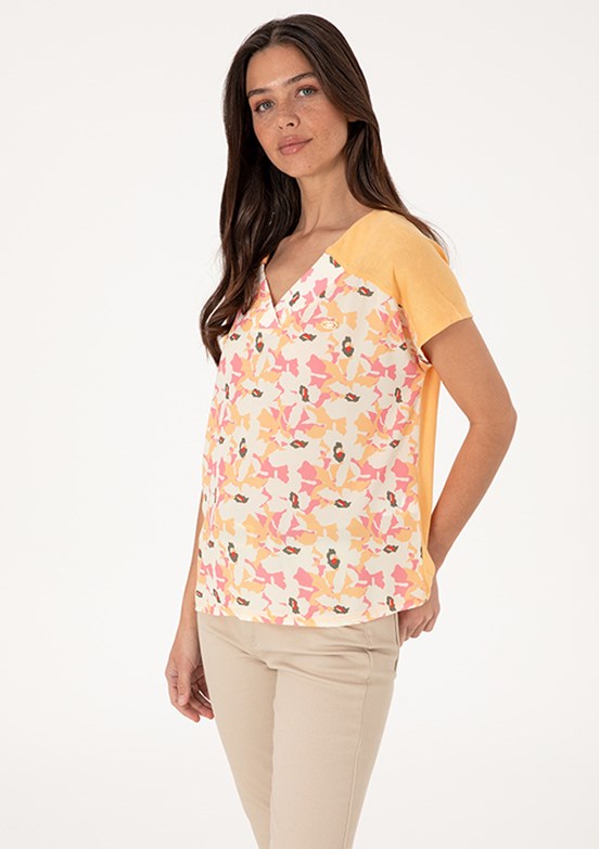 US POLO ASSN Turuncu Kadın Regular T-Shirt