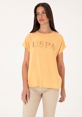 US POLO ASSN Turuncu Kadın Regular T-Shirt