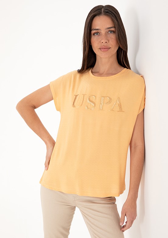 US POLO ASSN Turuncu Kadın Regular T-Shirt