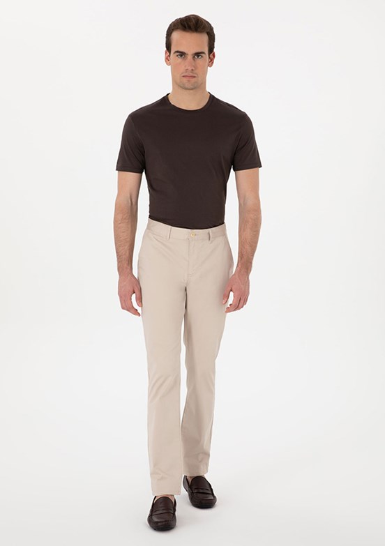 PİERRE CARDİN Bej Erkek Regular Pantolon