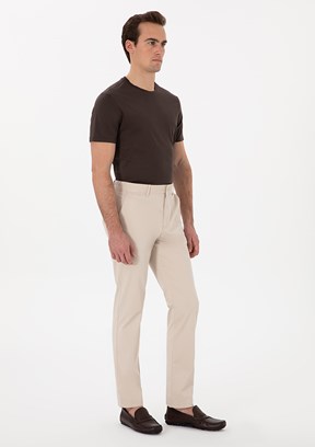 PİERRE CARDİN Bej Erkek Regular Pantolon
