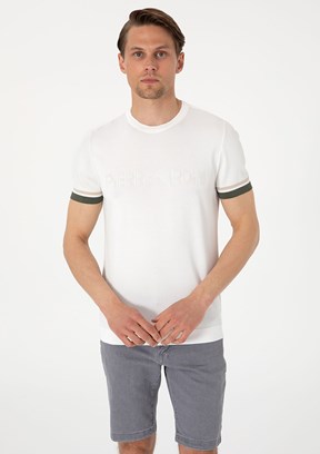 PİERRE CARDİN Beyaz Erkek Slim Kazak