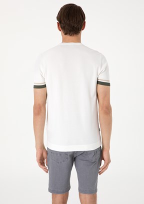 PİERRE CARDİN Beyaz Erkek Slim Kazak
