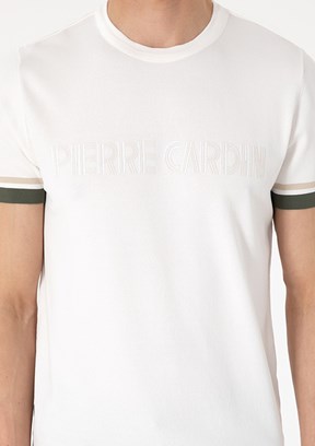 PİERRE CARDİN Beyaz Erkek Slim Kazak
