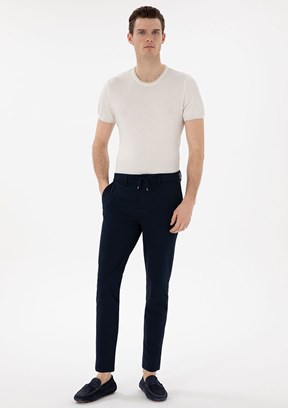 PİERRE CARDİN Lacivert Erkek Slim Pantolon