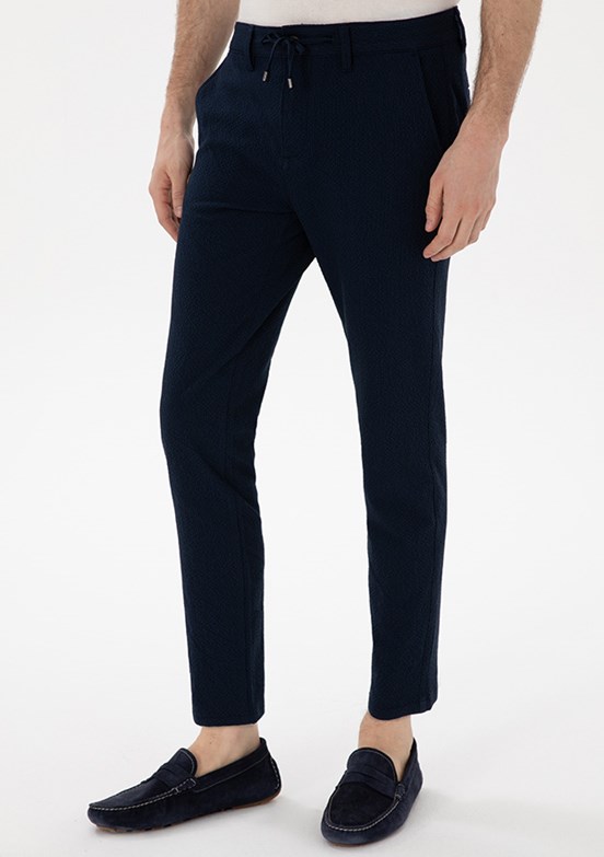 PİERRE CARDİN Lacivert Erkek Slim Pantolon