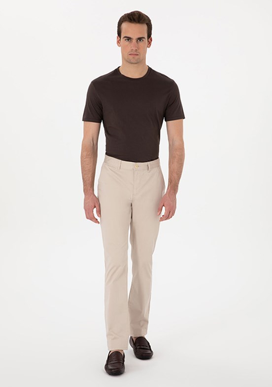 PİERRE CARDİN Bej Erkek Regular Pantolon