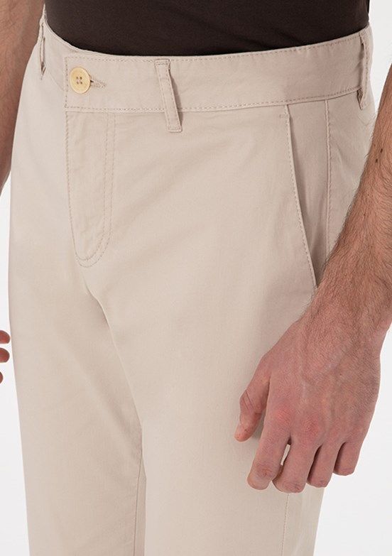 PİERRE CARDİN Bej Erkek Regular Pantolon