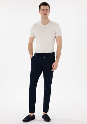 PİERRE CARDİN Lacivert Erkek Slim Pantolon