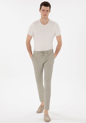 PİERRE CARDİN Yeşil Erkek Slim Pantolon