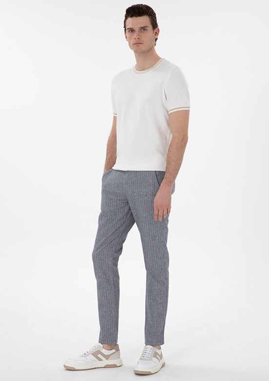 PİERRE CARDİN Lacivert Erkek Slim Pantolon