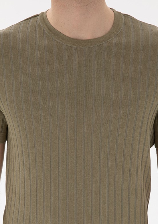 PİERRE CARDİN Yeşil Erkek Slim Kazak