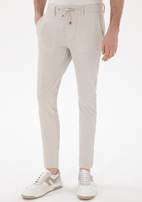 PİERRE CARDİN Bej Erkek Slim Pantolon