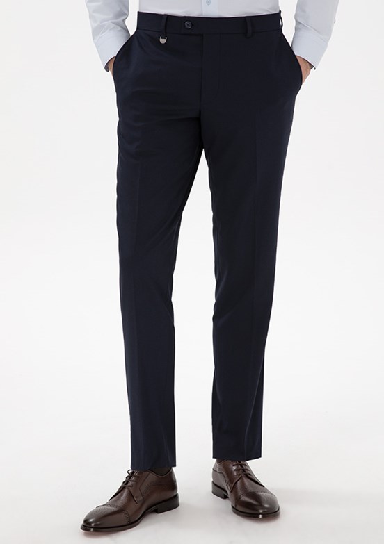 PİERRE CARDİN Lacivert Erkek Slim Pantolon