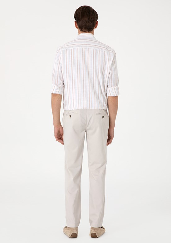 PİERRE CARDİN Bej Erkek Ultra Slim Pantolon