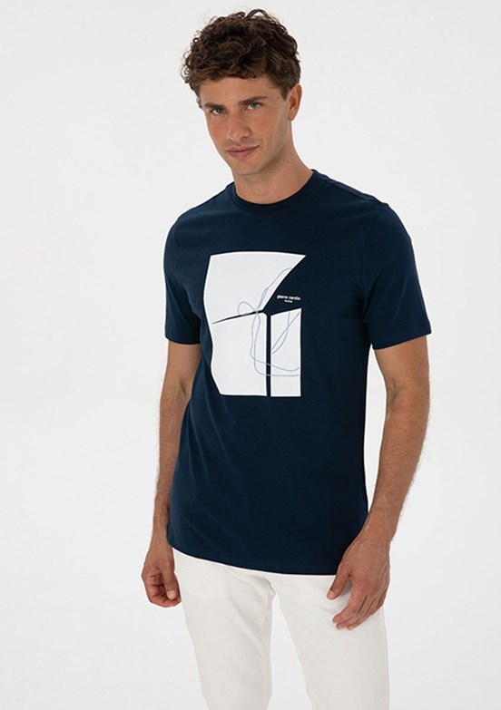 PİERRE CARDİN Lacivert Erkek Regular T-Shirt