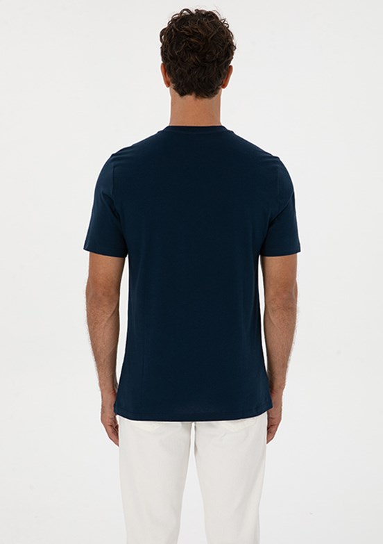 PİERRE CARDİN Lacivert Erkek Regular T-Shirt