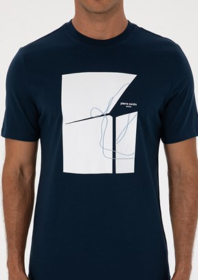 PİERRE CARDİN Lacivert Erkek Regular T-Shirt