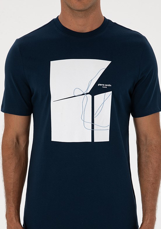 PİERRE CARDİN Lacivert Erkek Regular T-Shirt