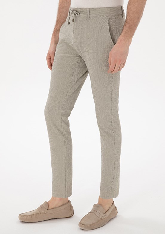 PİERRE CARDİN Yeşil Erkek Slim Pantolon
