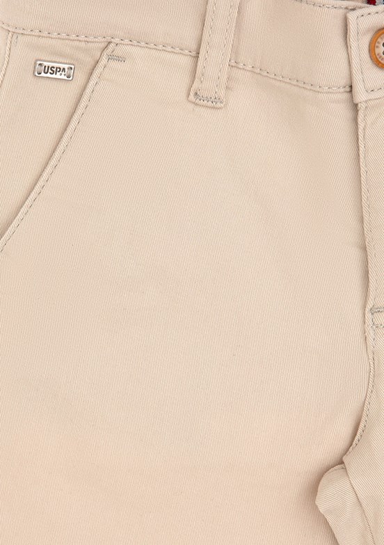US POLO ASSN Bej Erkek Çocuk Kapri Şort