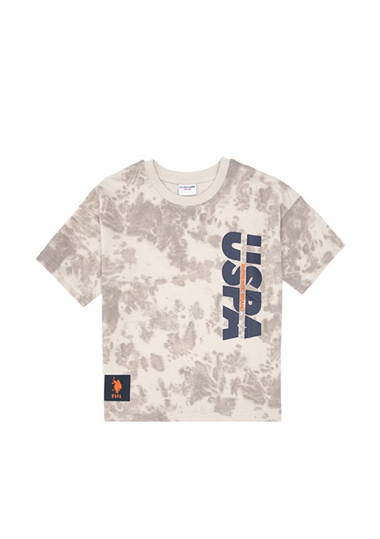 US POLO ASSN Bej Erkek Çocuk Şortlu İkili Takım