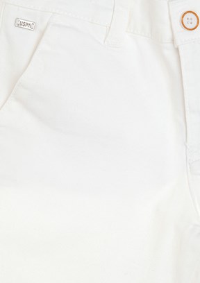 US POLO ASSN Beyaz Erkek Çocuk Kapri Şort