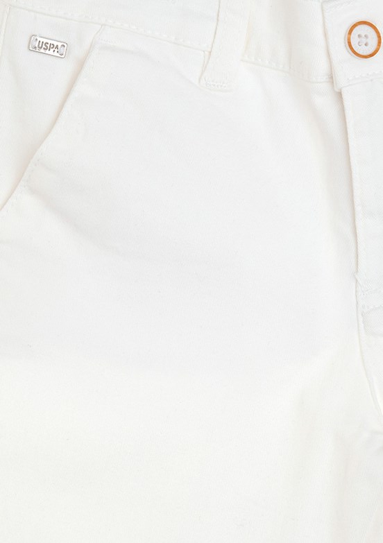 US POLO ASSN Beyaz Erkek Çocuk Kapri Şort