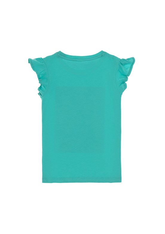 US POLO ASSN Yeşil Kız Çocuk Örme T-Shirt