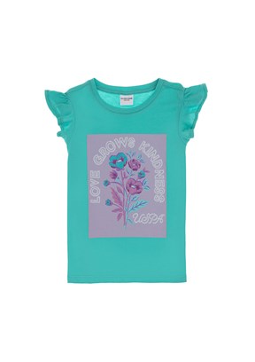 US POLO ASSN Yeşil Kız Çocuk Regular T-Shirt