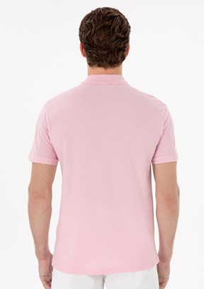 US POLO ASSN Pembe Erkek Basic T-Shirt