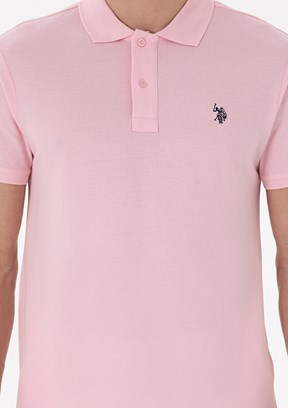 US POLO ASSN Pembe Erkek Basic T-Shirt
