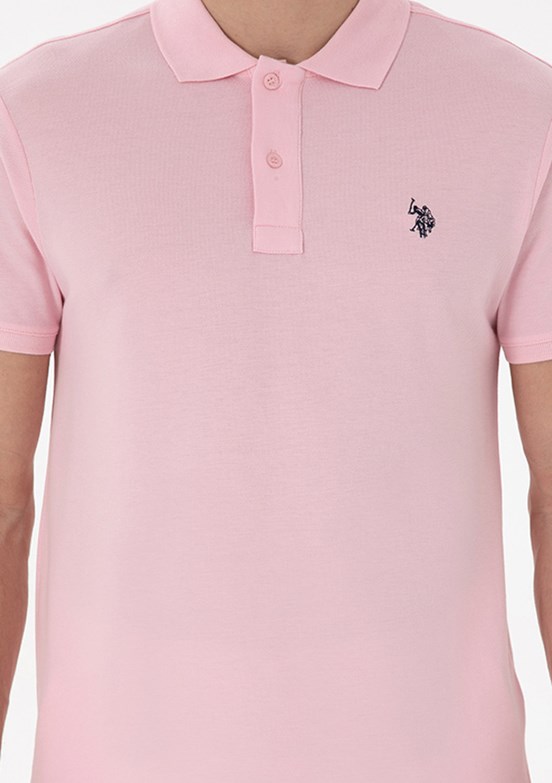 US POLO ASSN Pembe Erkek Basic T-Shirt