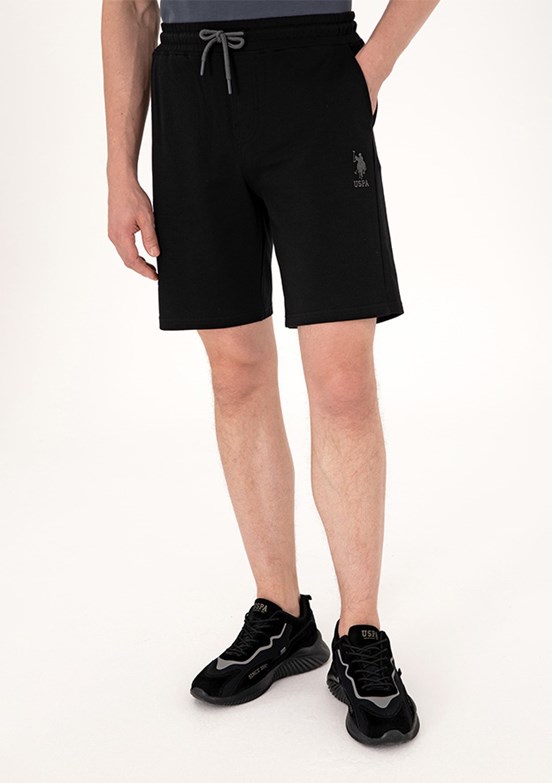 US POLO ASSN Siyah Erkek Bermuda Şort