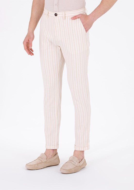 US POLO ASSN Bej Erkek Chino Pantolon