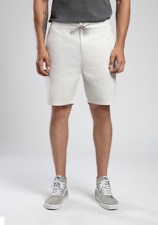 LEE COOPER Burf Ekru Erkek Dokuma Şort
