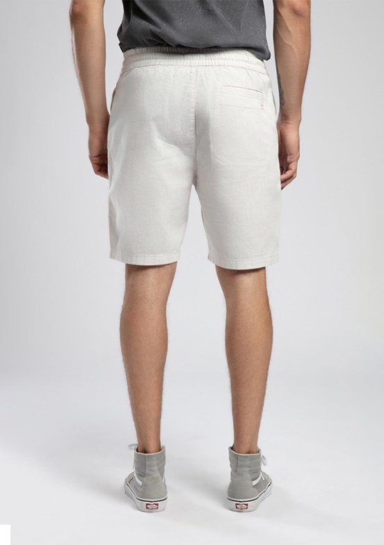 LEE COOPER Burf Ekru Erkek Dokuma Şort