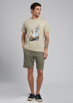 LEE COOPER Yeşil Erkek Dokuma Şort