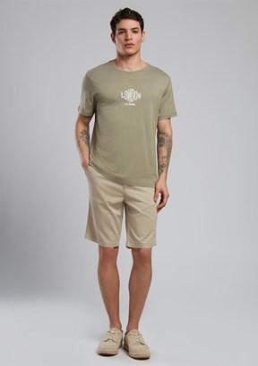 LEE COOPER Bej Erkek Dokuma Şort