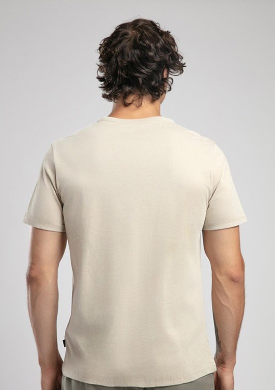 LEE COOPER New Drawing Bej Erkek O Yaka T-shirt