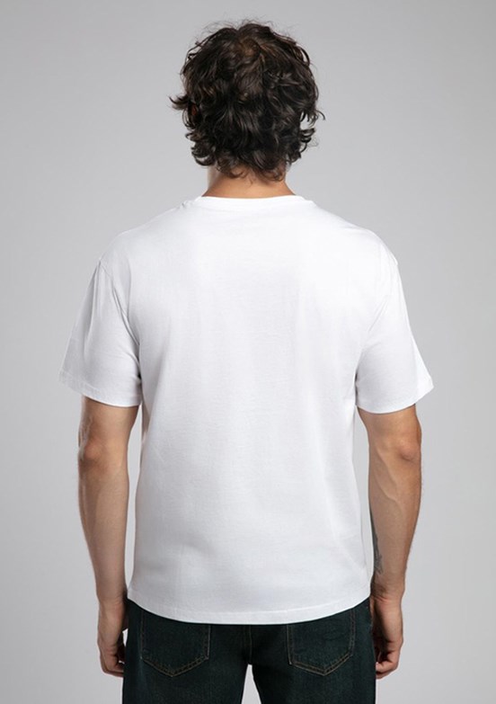 LEE COOPER Enric Beyaz Erkek O Yaka T-shirt