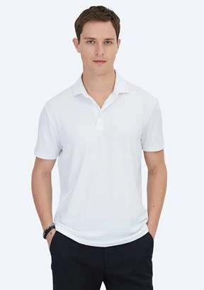 KİP Beyaz Erkek Polo Yaka T-Shirt