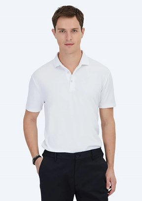 KİP Beyaz Erkek Polo Yaka T-Shirt