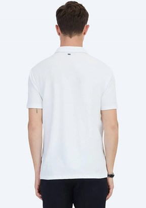 KİP Beyaz Erkek Polo Yaka T-Shirt