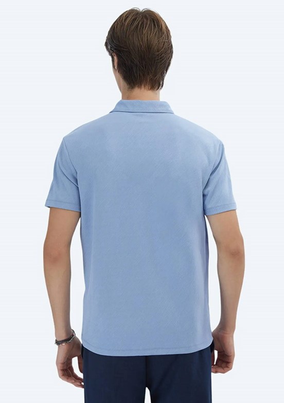 KİP Mavi Erkek Polo Yaka T-Shirt