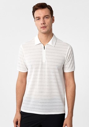 SÜVARİ Beyaz Erkek Polo Yaka T-Shirt