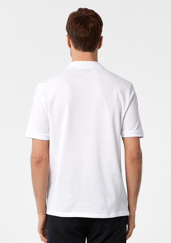 SÜVARİ Beyaz Erkek Polo Yaka T-Shirt