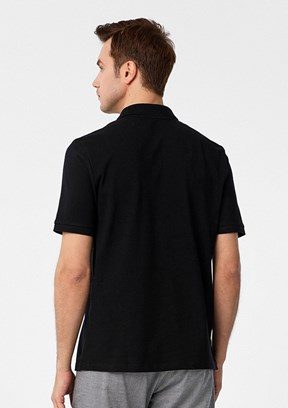 SÜVARİ Siyah Erkek Polo Yaka T-Shirt