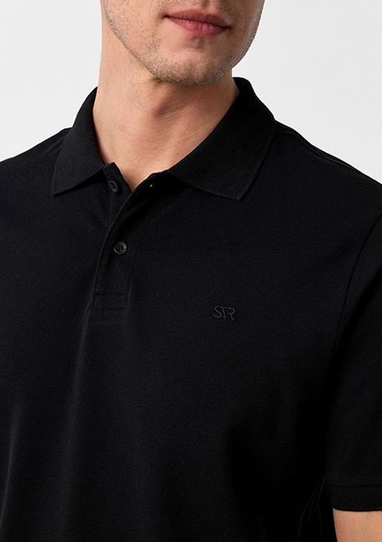 SÜVARİ Siyah Erkek Polo Yaka T-Shirt
