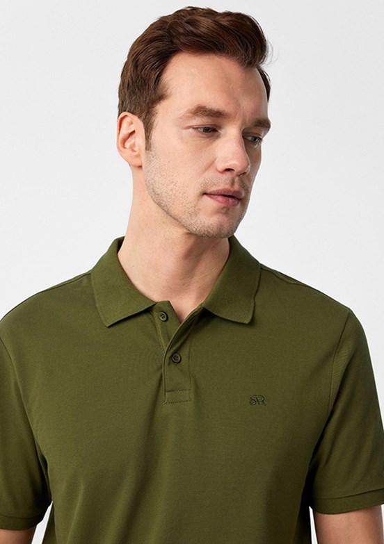 SÜVARİ Yeşil Erkek Polo Yaka T-Shirt